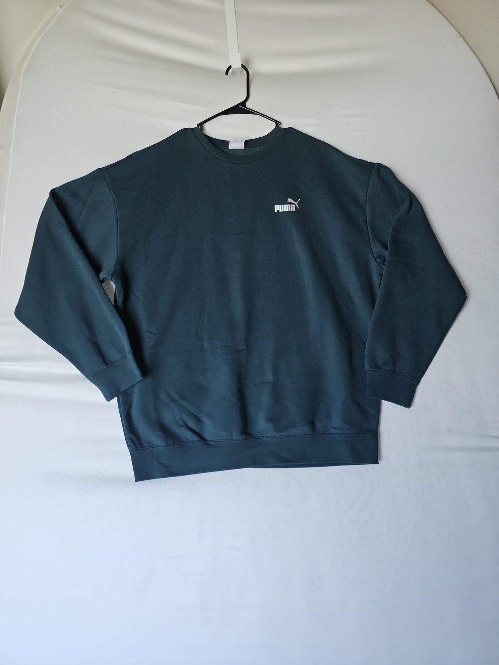 PUMA Men's RAD/CAL Metallic Crewneck Sweatshirt - Green Terrain - Size L - NWT - Picture 14 of 16
